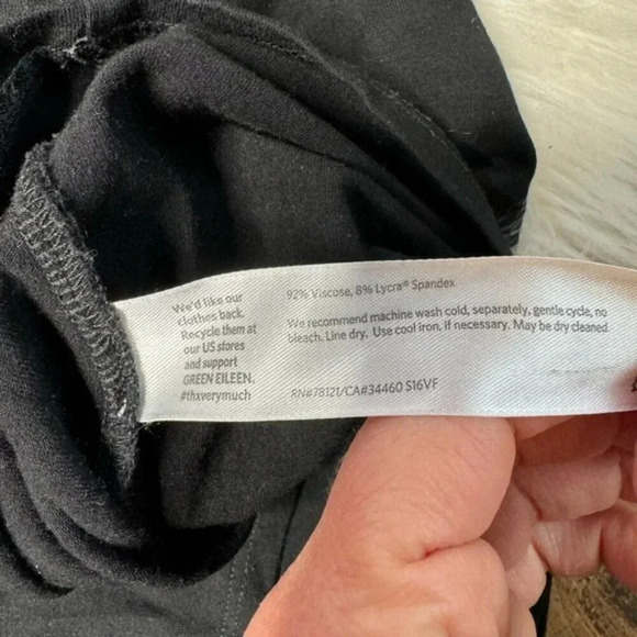 Eileen Fisher Black Dress with Pockets - Picture 4 of 6